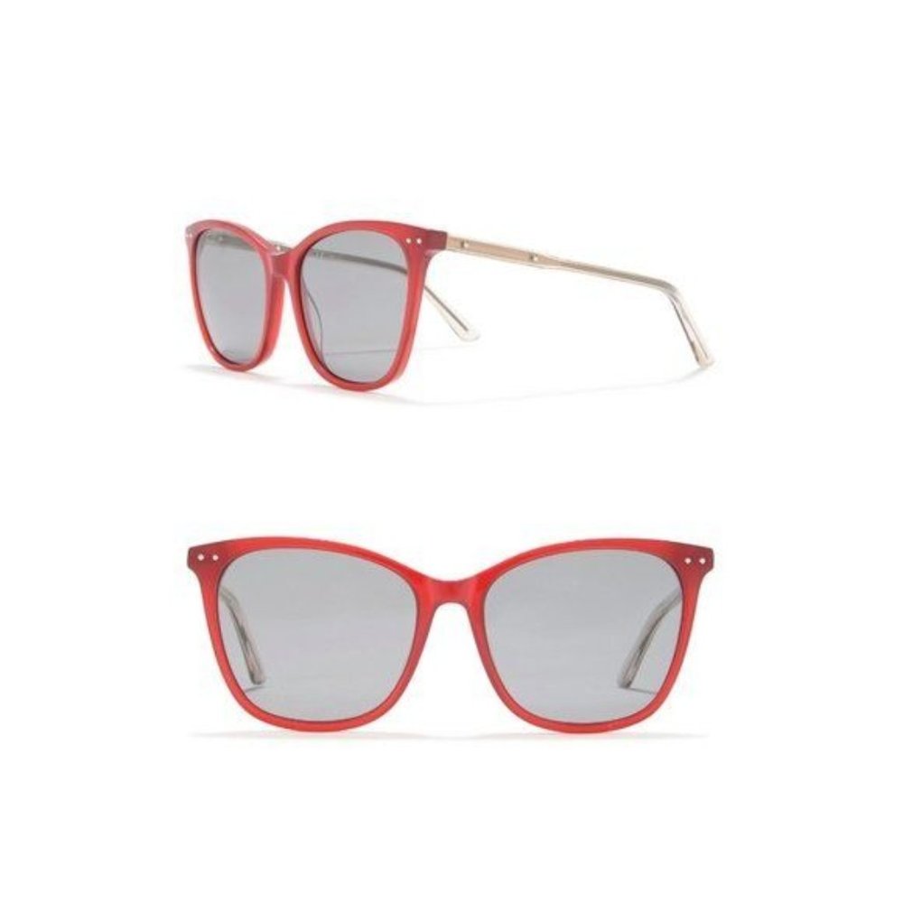 Bottega Veneta Red Frame Sunglasses